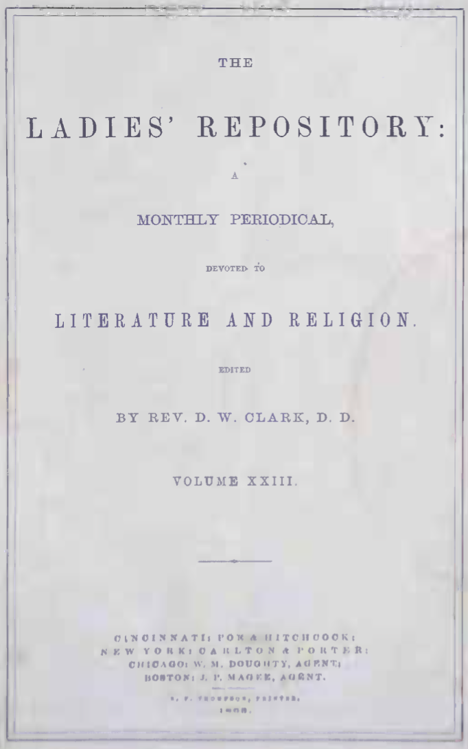 Title details for The Ladies' Repository by D.W. Clark - Available